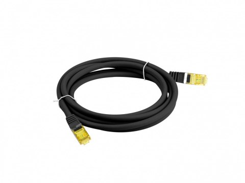 Lanberg Patchcord kat.6a s/ftp lszh cu 20m czarny fluke passed