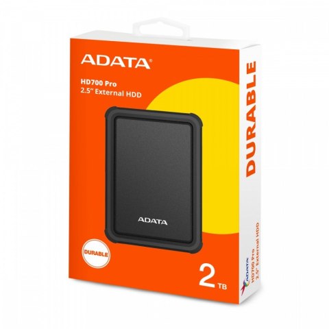 Adata Dysk twardy Durable HD700 Pro 2TB USB3.2 czarny