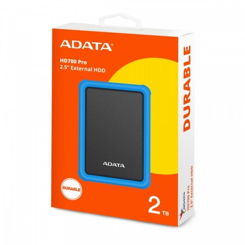 Adata Dysk twardy Durable HD700 Pro 2TB USB3.2 niebieski