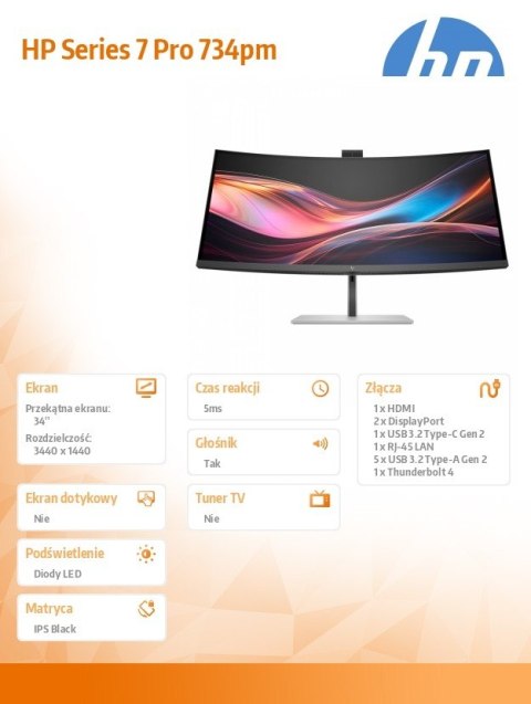 HP Inc. Monitor konferencyjny S7 Pro 734pm WQHD 8K157UT#ABB