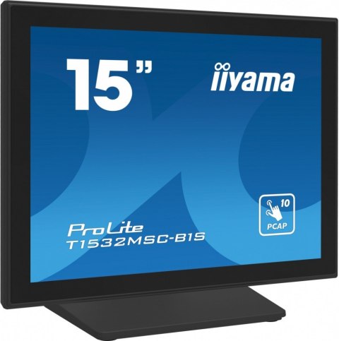IIYAMA Monitor 15 cali T1532MSC-B1S POJ.10PKT.IP54,HDMI,DP,VGA,2x1W