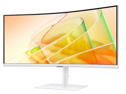 Samsung Monitor 34 cale ViewFinity S65CT VA 3440x1440 UWQHD 21:9 1xHDMI 1xDP 2xTB 4.0(90W/15W) 3xUSB 3.0 LAN 5ms 100Hz HAS głośniki zakr
