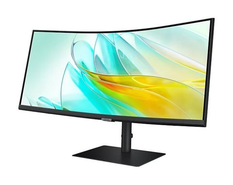 Samsung Monitor 34 cale ViewFinity S65UA VA 3440x1440 UWQHD 21:9 1xHDMI 1xDP 1xUSB-C 90W 3xUSB-A 5ms 100Hz HAS+PIVOT zakrzywiony głośnik