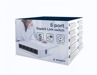 Gembird Przełącznik 5 portów 10/100/1000 Mbps
