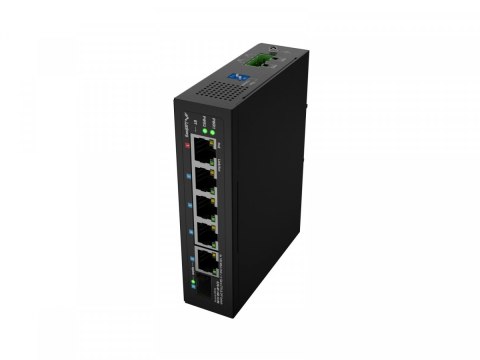 Lanberg Przełącznik Light ILFE-4P-1GE-1S-90 Light Industrial POE 1XBT 3AXT SFP + ETH DIN FAST Ethernet
