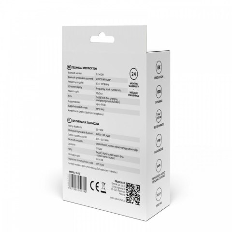 Savio Kabel HDMI (M) v2.1, 1,8m, kątowy, 8K, miedź, niebiesko-czarny, złote końcówki, ethernet/3D, CL-147