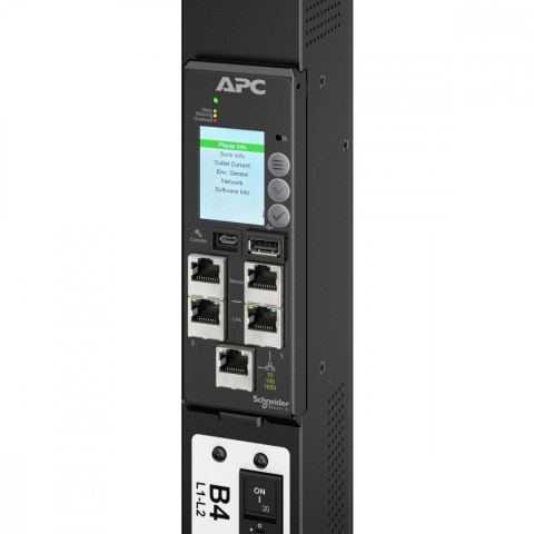 APC Listwa Rack PDU Advanced APDU11250SM NetShelter Switched Metered Outlet, 11.5kW, 3PH, 415V, 20A, 520P6, 48 gniazd