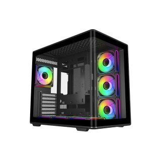 Cooler Master Obudowa Elite 600 black 7*ARGB Fan Version + Hub