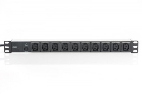 Digitus Listwa zasilająca PDU 19 cali RACK 10xC13, 2m 1xC14, 10A aluminiowa
