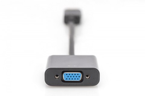 Digitus Kabel adapter Displayport z zatrzaskiem 1080p 60Hz FHD Typ DP/DSUB15 M/Ż 0,15m czarny