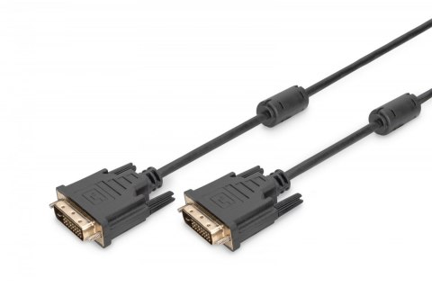 Digitus Kabel połączeniowy DVI-D DualLink WQXGA 30Hz HD Typ DVI-D (24+1)/DVI-D (24+1) M/M 10m czarny