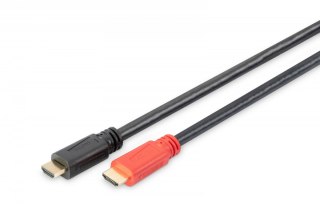 Digitus Kabel połączeniowy HDMI HighSpeed ze wzmacniaczem 1080p 60Hz FHD Typ HDMI A/HDMI A M/M 15m czarny