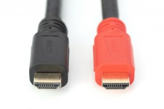 Digitus Kabel połączeniowy HDMI HighSpeed ze wzmacniaczem 1080p 60Hz FHD Typ HDMI A/HDMI A M/M 15m czarny
