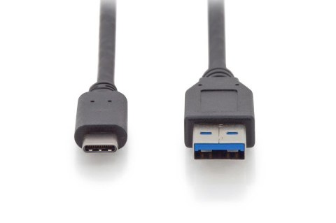 Digitus Kabel połączeniowy USB 3.1 Gen.2 SuperSpeed+ 10Gbps Typ USB C/USB A M/M, Power Delivery 1m Czarny