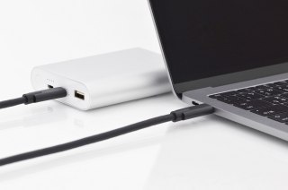 Digitus Kabel połączeniowy USB 3.1 Gen.2 SuperSpeed+ 10Gbps Typ USB C/USB C M/M, Power Delivery 1m Czarny