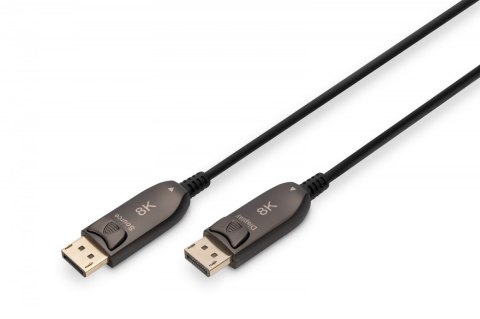 Digitus Kabel połączeniowy hybrydowy AOC DisplayPort 1.4 8K/60Hz UHD DP/DP M/M 10m czarny