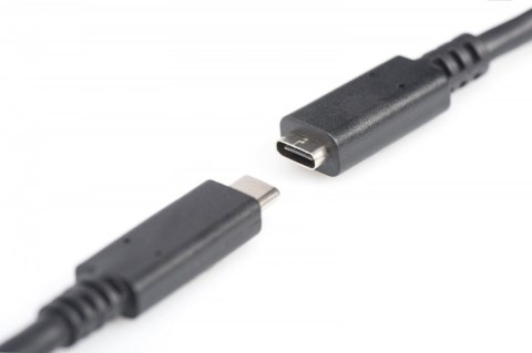 Digitus Kabel przedłużający USB 3.1 Gen.2 SuperSpeed+ 10Gbps Typ USB C/USB C M/Ż, PD 0,7m Czarny