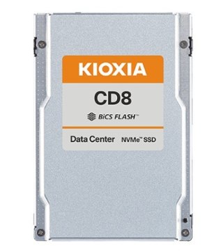 Kioxia Dysk SSD CD8-V 12800GB U.2 NVMe Gen.4 1x4 DWPD 3 3D TLC BiCS Flash Data Center NVMe non-SED SIE PLP