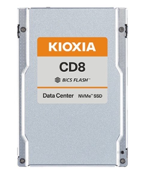 Kioxia Dysk SSD CD8-V 3200GB U.2 NVMe Gen.4 1x4 DWPD 3 3D TLC BiCS Flash Data Center NVMe non-SED SIE PLP