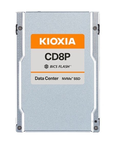 Kioxia Dysk SSD CD8P-V 1600GB U.2 NVMe Gen.5 1x4 DWPD 3 3D TLC BiCS Flash Data Center NVMe non-SED SIE PLP