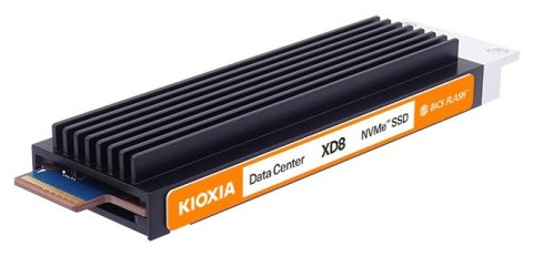 Kioxia Dysk SSD XD8 7680GB E1.S NVMe Gen.5 1x4 DWPD 1 3D TLC BiCS Flash Data Center NVMe SED PLP