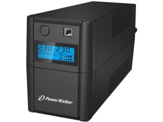 PowerWalker UPS LINE-INTERACTIVE 850VA 2X SCHUKO, RJ11 IN/OUT, USB, LCD