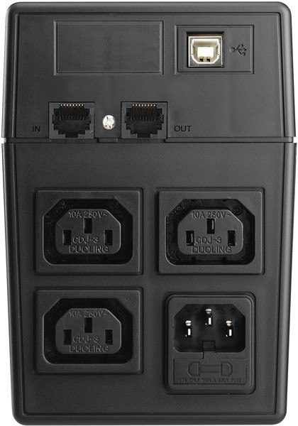 PowerWalker UPS POWER WALKER LINE-INTERACTIVE 800VA 3X IEC 230V,PURE SINE WAVE,RJ11/45 IN/OUT,USB,LCD (Pełna sinusoida)