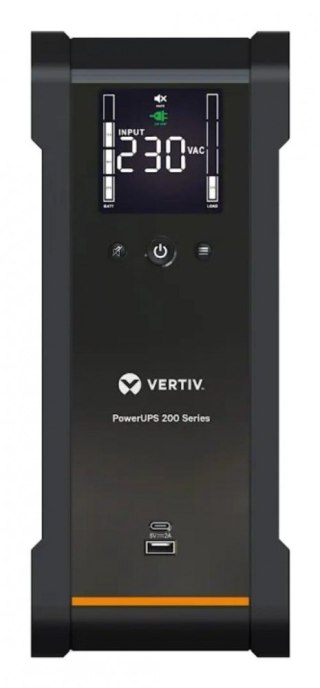 Vertiv PowerUPS 200, 1600VA/1000W, 230V, Line Interactive, 6 Schuko