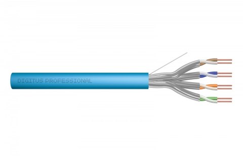 Digitus Kabel instalacyjny kat.6A, U/FTP, Eca, AWG 23/1, LSOH, 305m, karton, Niebieski