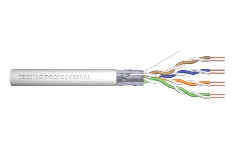 Digitus Kabel teleinformatyczny instalacyjny kat.5e, F/UTP, Eca, drut, AWG 24/1, PVC, 305m, karton, szary