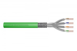 Digitus Kabel teleinformatyczny instalacyjny kat.8.2, S/FTP, Dca, AWG 22/1, LSOH, 50m, zielony