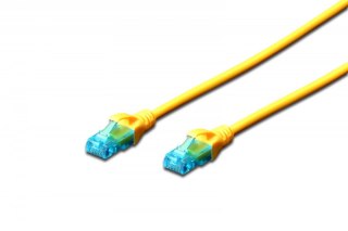 Digitus Patch cord U/UTP kat.5e PVC 2m żółty