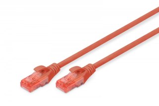 Digitus Patch cord nieekranowany U/UTP Kat.6 AWG 26/7 miedź LSOH 2,0m czerwony