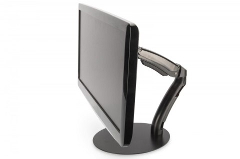 Digitus Ramię biurkowe pojedyncze, 1xLCD, max. 27", max. 6.5kg, uchylno-obrotowe 180° (PIVOT)