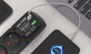 Acar Listwa zasilająca ACAR F4 USB A+C 1.5m 4X PD3.0