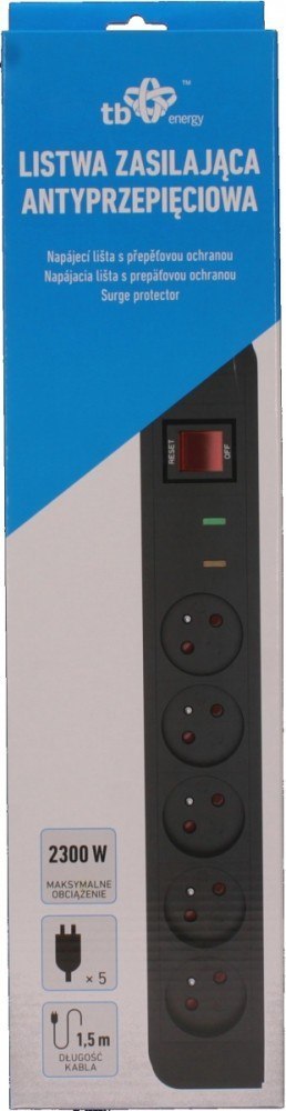 TB Energy Listwa antyprzepięciowa x5,1.5m
