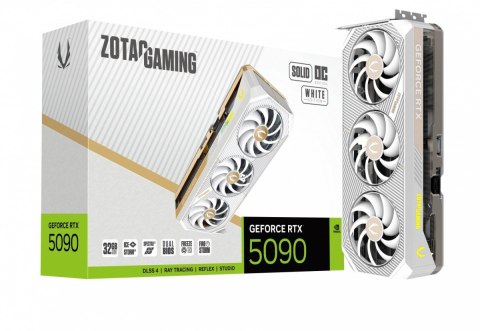 ZOTAC Karta graficzna GeForce RTX 5090 SOLID OC WHITE EDITION 32GB GDDR7 512bit 3DP/HDMI
