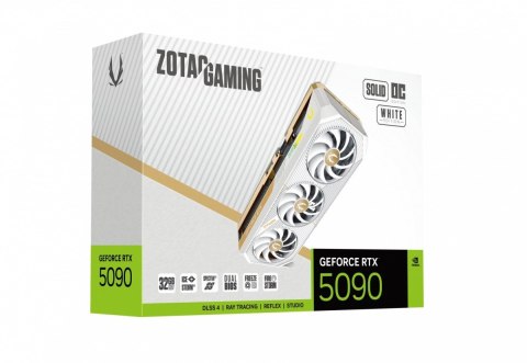 ZOTAC Karta graficzna GeForce RTX 5090 SOLID OC WHITE EDITION 32GB GDDR7 512bit 3DP/HDMI