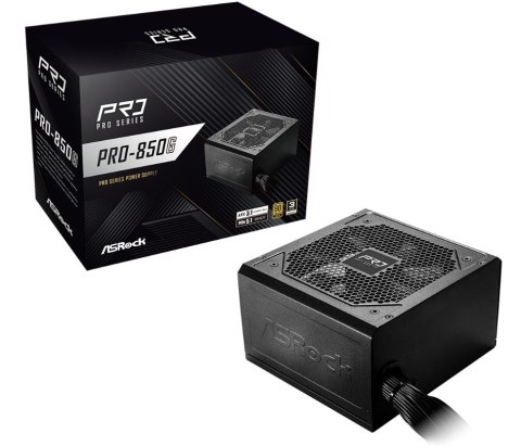 ASRock Zasilacz PRO-850G 850W 80PLUS GOLD NON MODULAR