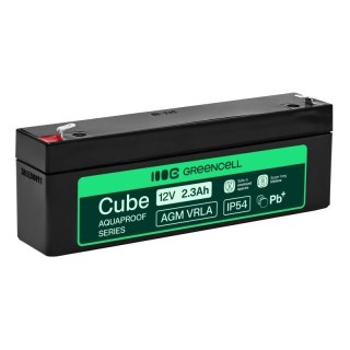 Green Cell Akumulator bezobsługowy do kasy fiskalnej, zabawki AGM VRLA 12V 2.3Ah, IP54