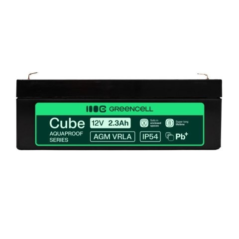 Green Cell Akumulator bezobsługowy do kasy fiskalnej, zabawki AGM VRLA 12V 2.3Ah, IP54