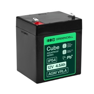 Green Cell Akumulator bezobsługowy do kasy, zabawek, kamer AGM VRLA 12V 4.5Ah IP54