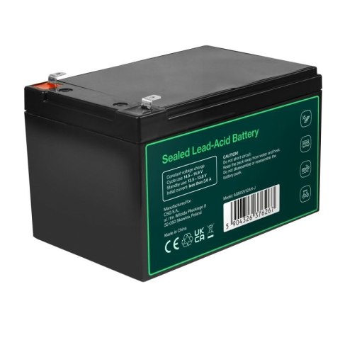 Green Cell Akumulator bezobsługowy do kasy, zabawki, kamery AGM VRLA 12V 12Ah IP54