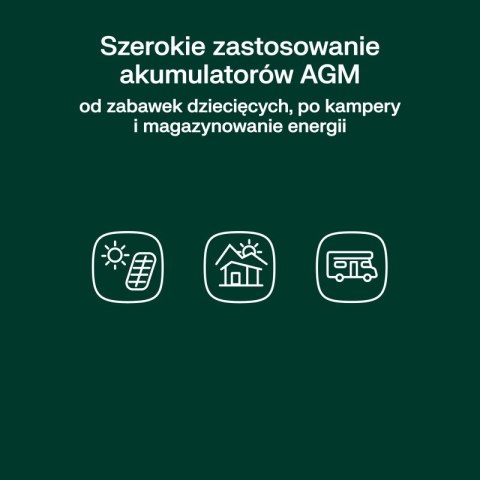 Green Cell Akumulator do łodzi, paneli solarnych AGM VRLA 12V 120Ah IP54