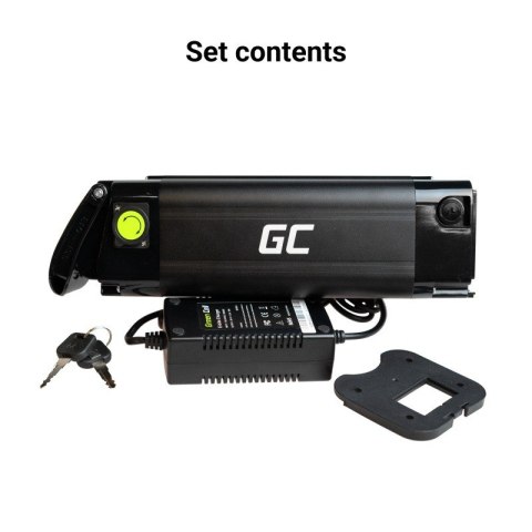 Green Cell Bateria do roweru elektrycznego Ebike z ładowarką 36V 11.6Ah 418Wh Silverfish m.in do Zündapp, Telefunken. Produkcja polska.