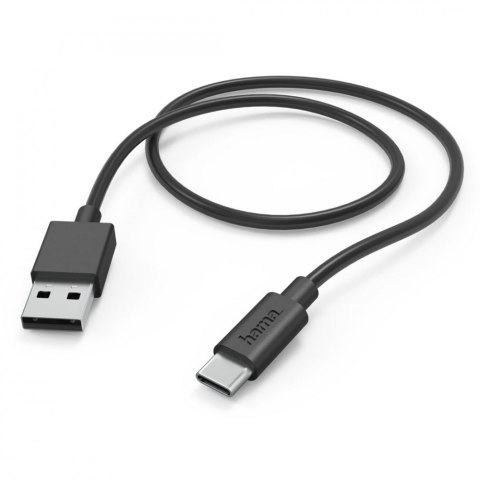 Hama Kabel ładujący USB-A USB-C 1m czarny