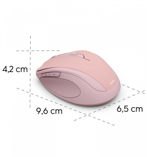 Hama Mysz bezprzewodowa WM-400 różowa