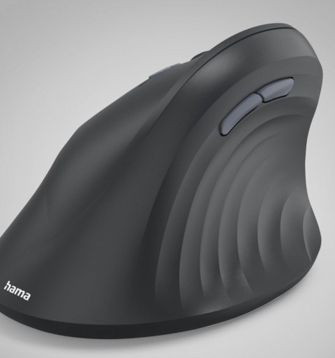 Hama Mysz ergonomiczna EWM-600 czarna dla leworęcznych