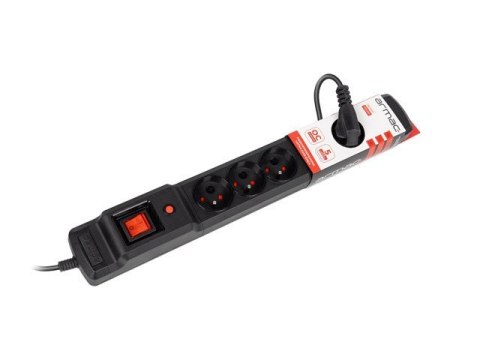 Armac Listwa zasilająca 3m multi 6M czarna M6/30/CZ
