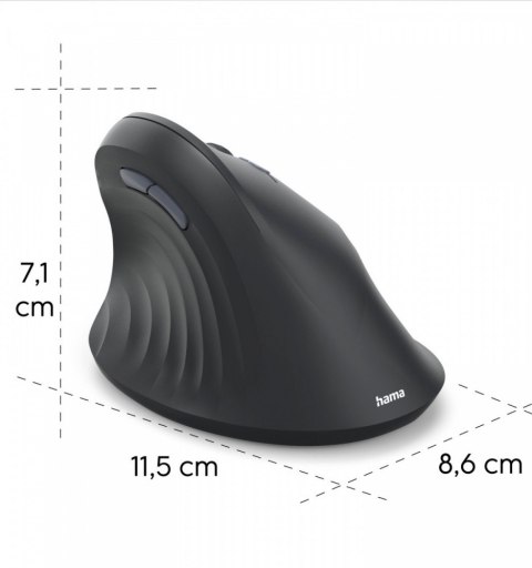 Hama Mysz ergonomiczna multi device EWM-600 czarna